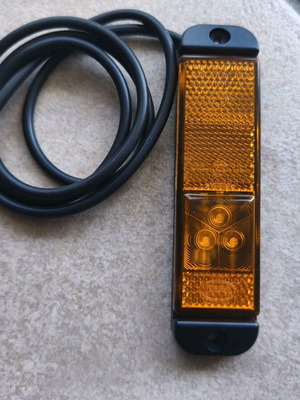 Dasteri yellow LED volume light 10-30V new, two pieces