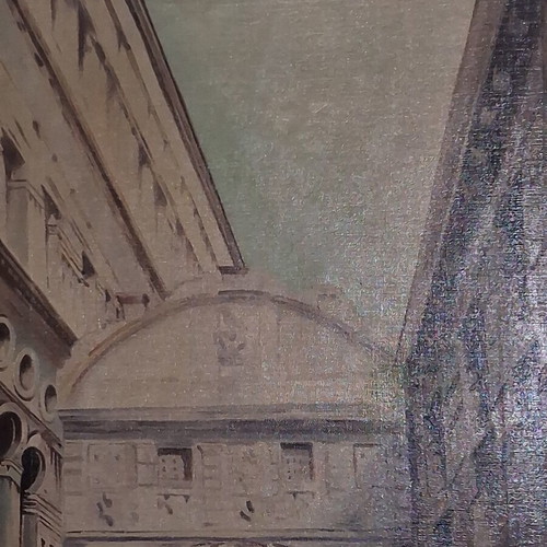 Metaxas Venice Ponte dei Sospiri oil painting on canvas 1929