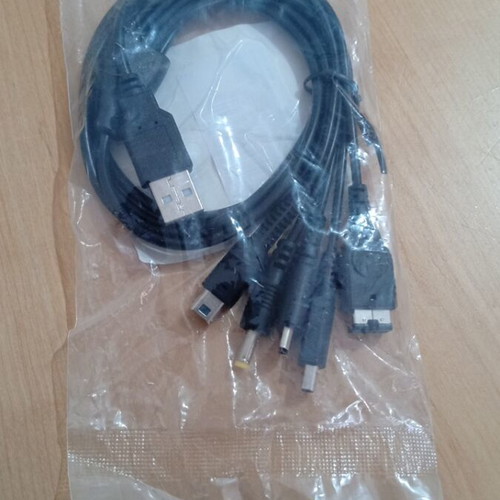 5-in-1 Charging Cable for Nintendo and Sony PSP, new, 1.2m
