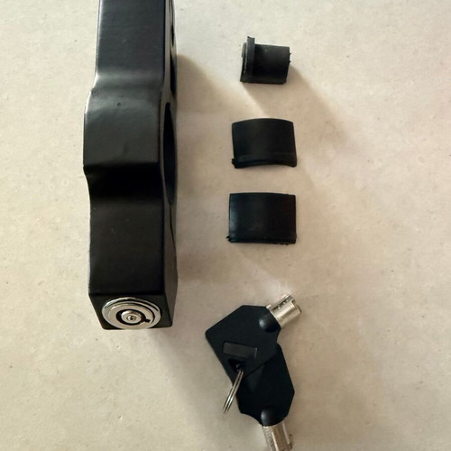 Motorcycle lock new with 2 keys, heavy-duty metal