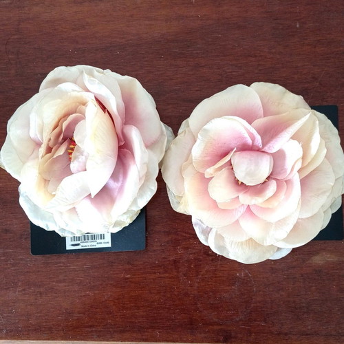 Accessorize fabric flowers for hair, set of 2 large pieces