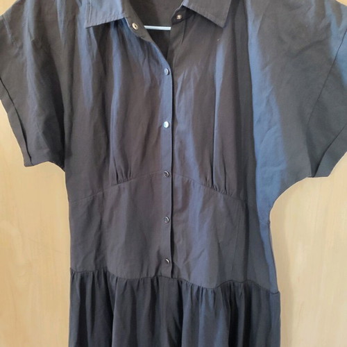 Zara cotton polo dress like new, large medium, gray