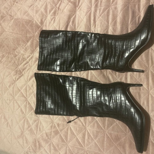 Reserved black high boots new size 38