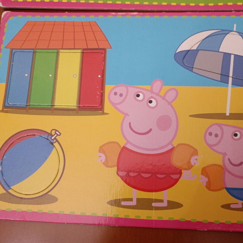 Peppa Pig Educational Cards used, learn shapes set of 4