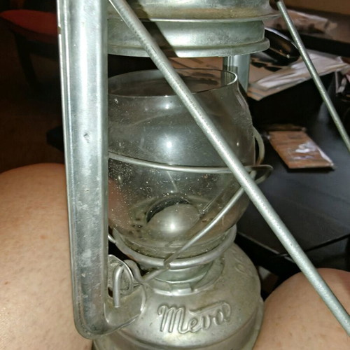 Meva oil lamp from Czechoslovakia full galvanized large new