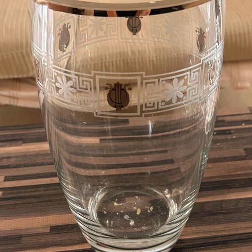 Crystal vase, 16cm diameter, 30cm height