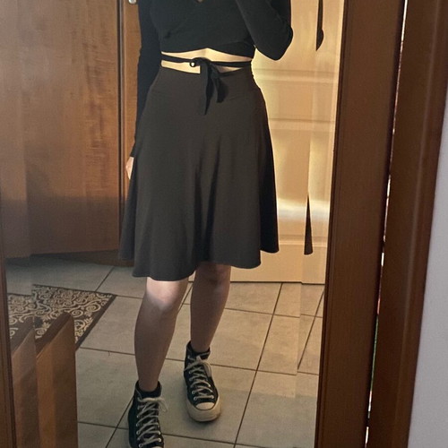 Midi skirt brown used, made in Italy, size S