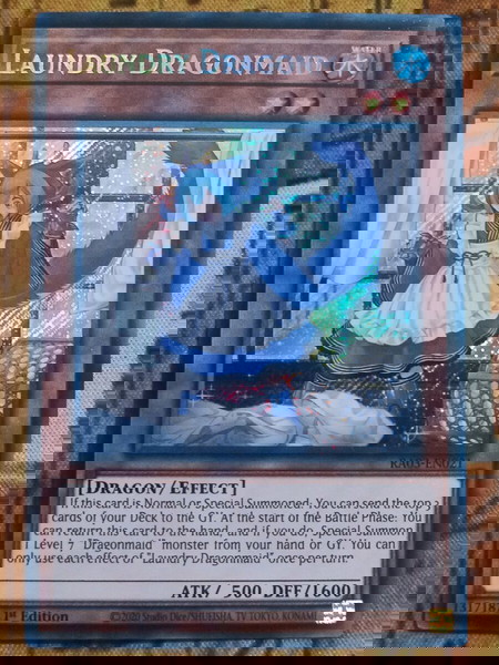 Laundry Dragonmaid (Secret Rare, Yugioh)