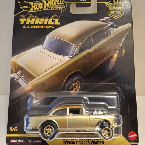 Hot Wheels Car Culture Thrill Climbers '55 Chevy Bel Air Gasser Chase new