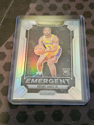 Κάρτα 2024-25 Panini Prizm Bronny James Emergent RC Silver καινούργια