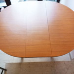 Kitchen dining set round extendable table with 4 chairs beech wood used