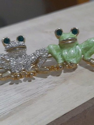 Pin new with frog design