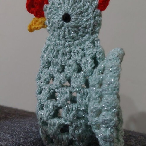 Knitted Roosters New, Egg Holders