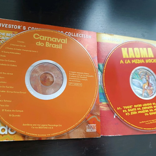 Carnaval do Brasil & Kaoma A La Media Noche 2 CD set like new, Latin/Samba