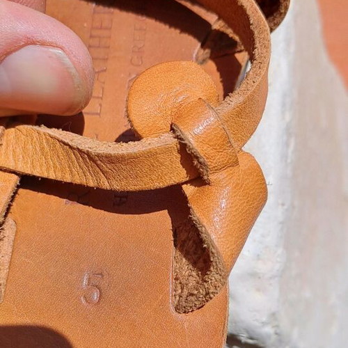 Sandals size 5 real leather Greek product