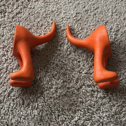 IKEA orange playful hangers like new