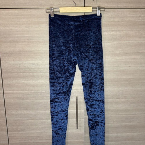 PCP Clothing velvet leggings used, blue, one size