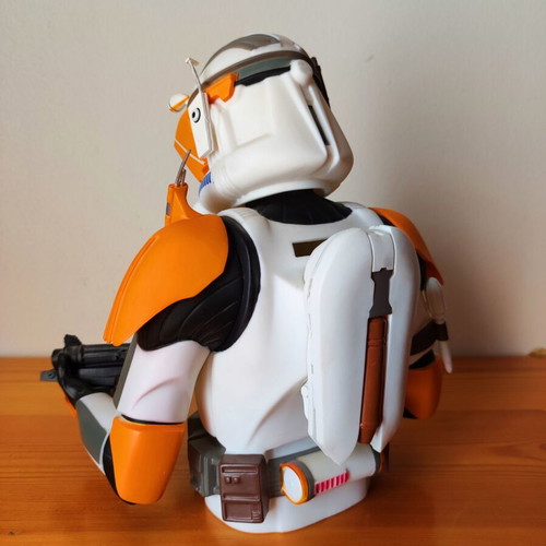 Star Wars Commander Cody Coin Bank figure like new 2013