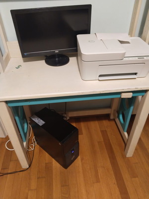 Fujitsu Desktop PC with AOC Full HD Monitor and HP Printer like new
