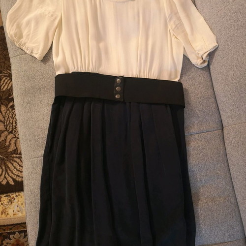 Silk dress Estel Collection used, black, size 2