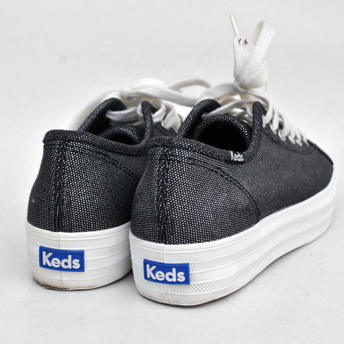 Keds Triple Kick Black Glitter Platform Sneakers EU 37.5
