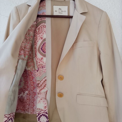 Etro Milano blazer like new, 97% cotton, beige