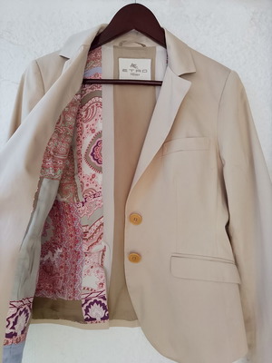Etro Milano blazer like new, 97% cotton, beige