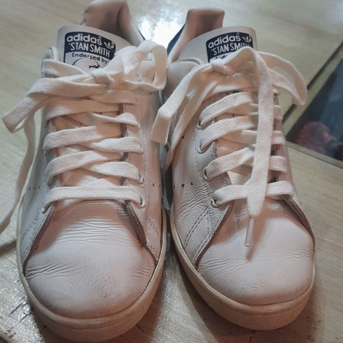 Adidas Stan Smith sneakers used, genuine leather, size 36.5-37