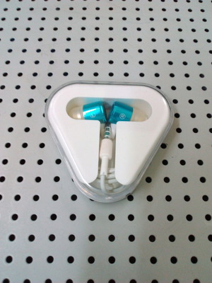 iPhone headphones blue new wired