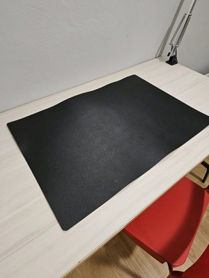 Desk mat used, black