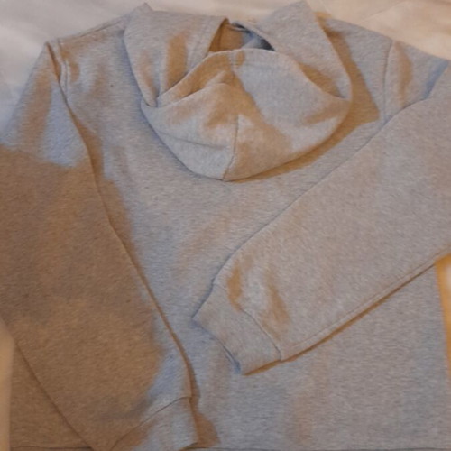 Children's grey hoodie with hood and fleece lining like new