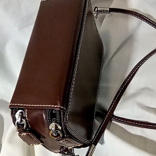 Mini crossbody bag David Jones like new, brown
