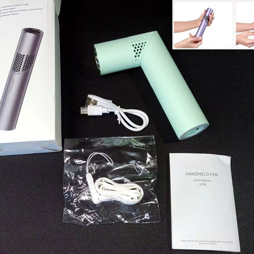 Adjustable Handheld Fan GF06 with 199 Air Speeds, New