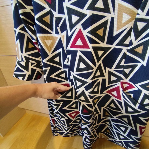Blouse dress with geometric shapes like new