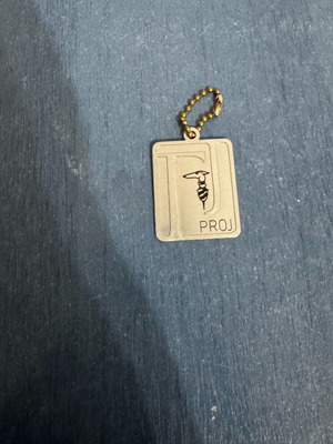 Trussardi keychain like new, silver