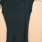 Knitted winter petrol dress used