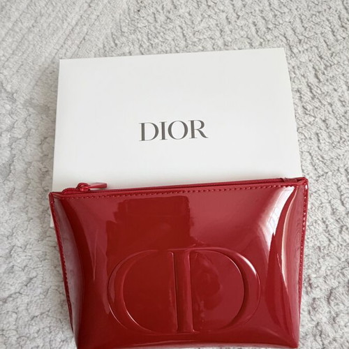 Dior toiletry bag new, red