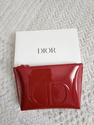 Dior toiletry bag new, red