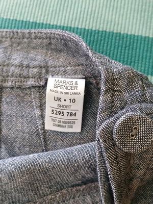 Καλοκαιρινό λινό παντελόνι κάπρι, Νο Μ, Marks & Spencer
