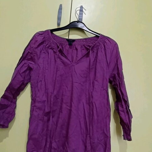 TCM blouse spring with three-quarter sleeves like new, purple, size S
