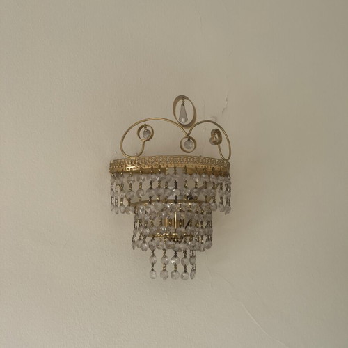 Vintage crystal chandeliers set of 6 like new
