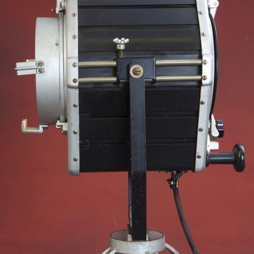 Theater cinema projector 1968 with wooden handle and stand
