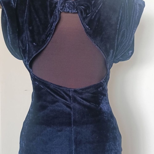 Velvet evening dress Zara new, blue -  18,00 - Vendora.cy