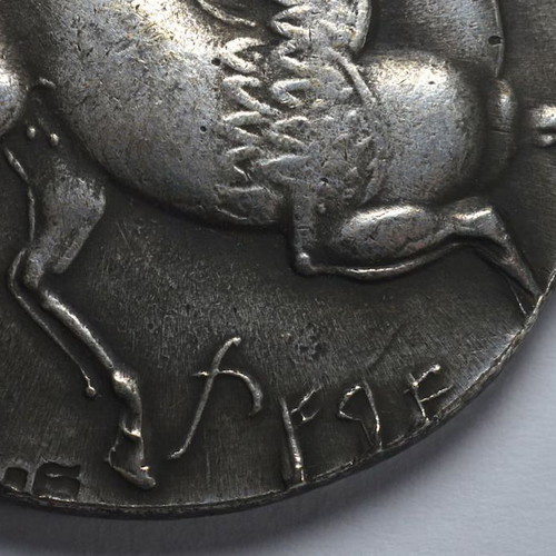 Pegasus Carthaginian 925 Silver Coin new, museum quality