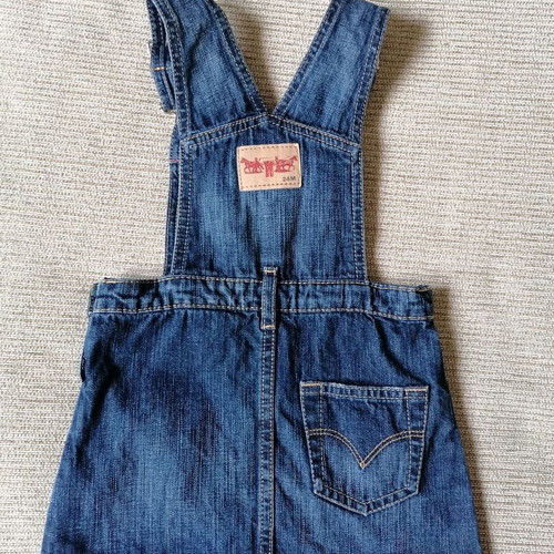 Levi’s denim dungaree dress for 2-year-old girl