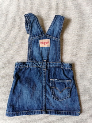 Levi’s denim dungaree dress for 2-year-old girl