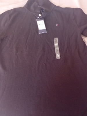 Μπλουζάκι Tommy Hilfiger μαύρο καινούργιο για εφήβους μέγεθος L