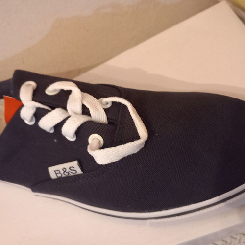 B&S canvas shoes size 45, blue