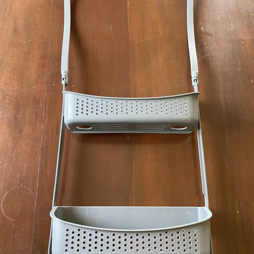Practical Hanging Bathroom Shelf gray, 2 levels, like new