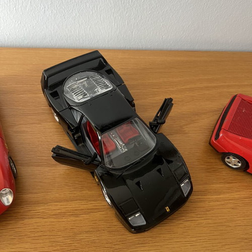 Ferrari Burago model cars used, set of 3